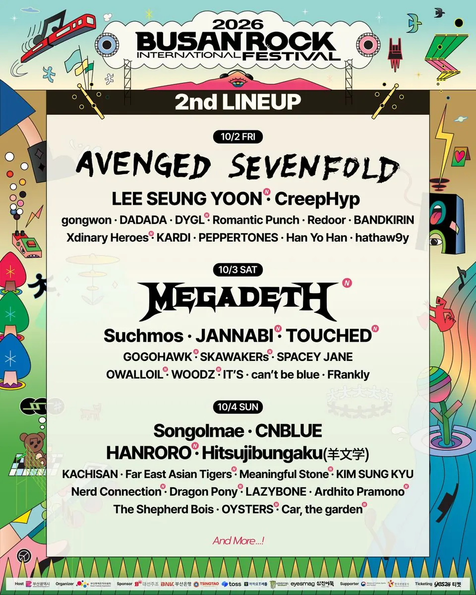 Megadeth to Play Busan International Rock Festival, Marking First Korea Show in 19 Years
